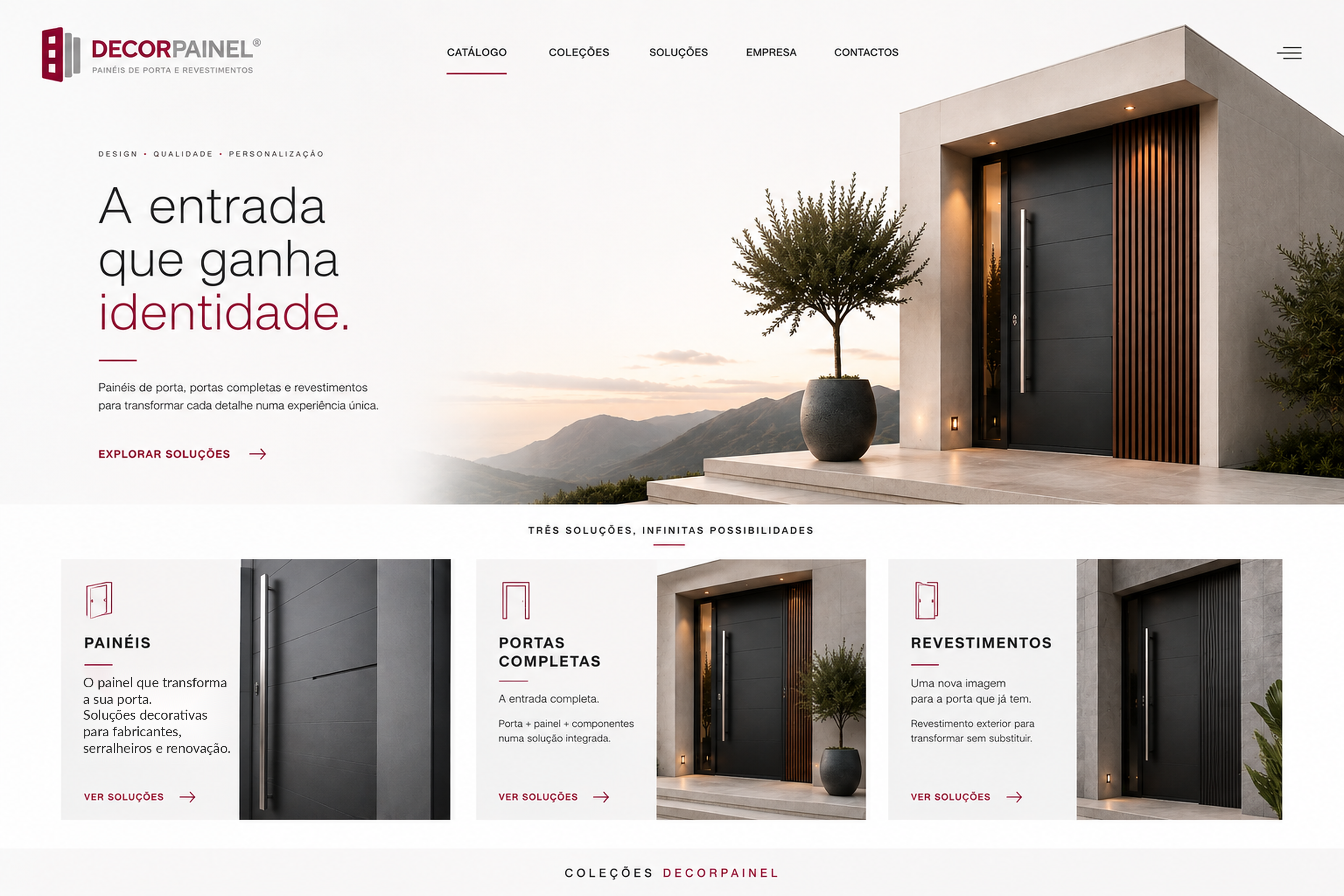 DECORPAINEL — Painéis de porta, portas completas e revestimentos